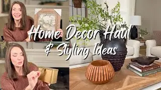 HOME DECOR HAUL & STYLING IDEAS 2024 | AMAZON, KIRKLAND'S, AT HOME, HOMEGOODS