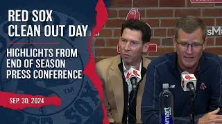 Red Sox End Of Year Press Conference  With Alex Cora, Craig Breslow, Sam Kennedy