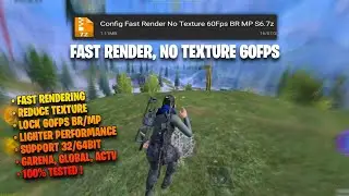 FAST RENDER, NO TEXTURE CONFIG IN COD MOBILE | CODM CONFIG 60FPS