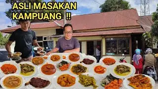 ASLI MASAKAN MINANG ALA KAMPUANG, MENUNYA UNIK DAN LEZAT !!