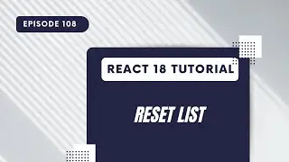 React 18 Tutorial - Reset List