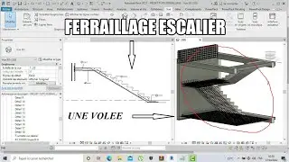 Tutoriels 26 ferraillage revit / Escalier ferraillage d'une volée