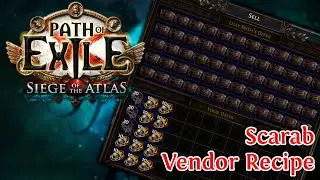 PATH OF EXILE 3.17 - HOW GOOD IS THE SCARAB VENDOR RECIPE?! - 1200 GILDED SCARAB TEST!!