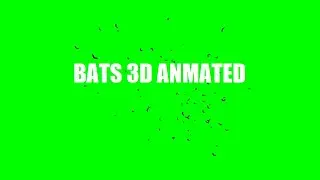 Bats Green Screen Animated 3D