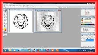 How to make transparent png watermark in Photoshop 7.0 hindi me 2018