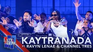 "Pressure / Video / Drip Sweat" - KAYTRANADA ft. Ravyn Lenae & Channel Tres (LIVE on The Late Show)