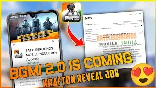 BGMI 2.0 *NEW* Version Is Coming ! Krafton Post New Job for Bgmi | Kumari Gamer