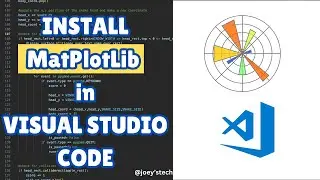 How to install matplotlib in Visual Studio Code #matplotlib