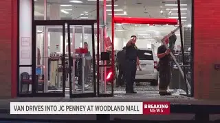 DOORBUSTER | car crashes into doors of JCPenney at Woodland Mall