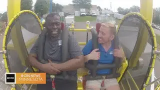 Trying the skyscraper at the state fair with Reg Chapman, Adam Del Rosso