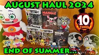 August 2024 Monthly Haul (Fnafs 10th Anniversary Merch Galore + Fnaf SB Ruin Merchandise)