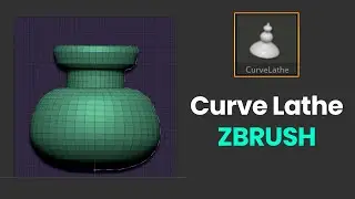 Curve Lathe Brush in ZBrush - Sculpting Tutorial