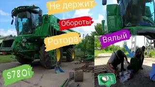 Ремонт вариатора привода ротора на комбайне John Deere S780i/НЕ ДЕРЖИТ ОБРОТЫ/ Демонтаж, ремонт!