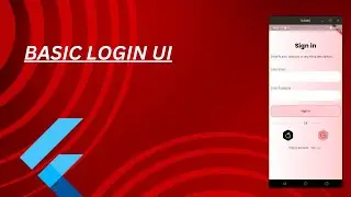 🔒📱 Basic Login UI • Flutter Auth Tutorial ♡
