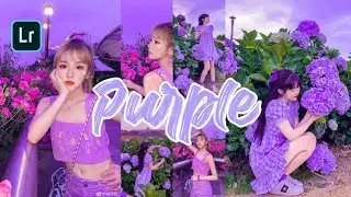 TUTORIAL CARA EDIT FOTO ALA SELEBGRAM || PURPLE TONE || LIGHTROOM PRESETS