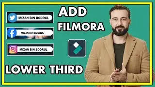 How to add Social media Lower Third in Filmora 12 Bangla | Within 1 minutes