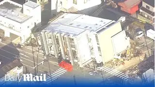 Devastating drone footage shows earthquake and tsunami damage in Japan