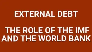 External debt, the role of the IMF and World Bank