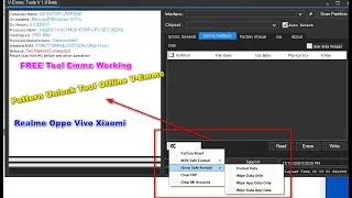 V-Emmc Tool Free | Realme Oppo Vivo Xiaomi | Pattern Unlock Offline Emmc Tool