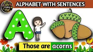 Alphabet with Sentences | First Sentences for kids | A to Z words |  WATRstar