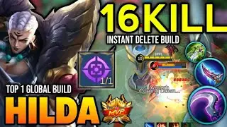 HILDA BEST BUILD 2023 | BUILD TOP 1 GLOBAL HILDA GAMEPLAY | MOBILE LEGENDS ✓