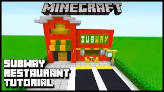 Minecraft: How to Make A Subway Tutorial (Restaurant)