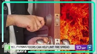 Yes, closing doors can help slow a fire from spreading and limit damage