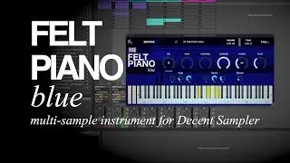 dane.zone Felt Piano Blue - Multisample Instrument