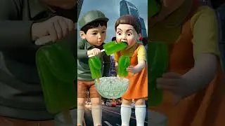 Squid Game AI Grean Tongue Ice Cream ASMR 