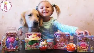Сюрпризы 2017 года Ароматные капкейки Невесты Попкейк Сюрприз феечки Glimmies Шопкинс Киндеры обзор