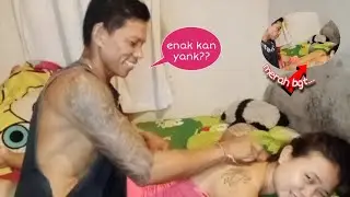 minta kerok malam2 karena sakit masuk angin_pasutri kocak suami istri