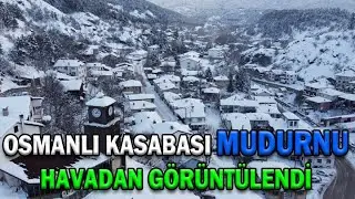 OSMANLI KASABASI MUDURNU HAVADAN GÖRÜNTÜLENDİ (25.01.2022)