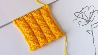 The simplicity of the pattern will captivate you. Diagonal stripes from elongated loops with