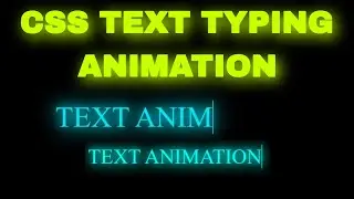 CSS Text Typing Animation | Multiple Words Typing Animation