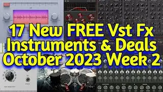 17 Best New FREE VST Plugins, Vst Instruments, Sample Packs & Plugin Deals - OCTOBER 2023 Week 2