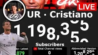 Ronaldo Has Created A YouTube Channel Today | Ur Ronaldo | Ronaldo Subscribers Live Count @cristiano