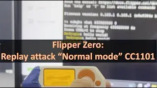 Flipper Zero: Replay attack CC1101 "Normal Mode" (GFSK signals)