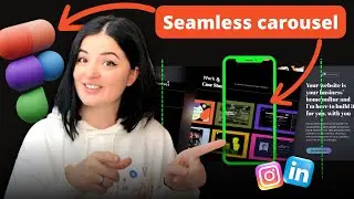 Create a SEAMLESS CAROUSEL for social media - Figma tutorial - Instagram / LinkedIn