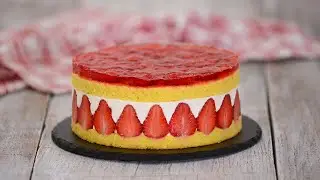 Клубничный Торт с Творожным Кремом