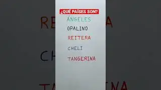 Razonamiento lógico ¿Qué PAÍSES son 😜?