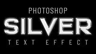 Free Photoshop Action: Photoshop Silver Text Effect!