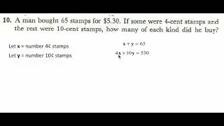 Systems of Equations Word Problems. Question 10