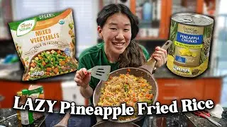 Let's make a LAZY meal together! Pineapple fried rice