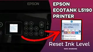 How to Ink Reset Epson EcoTank L5190 Printer.