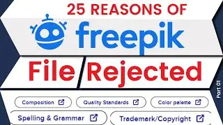 Freepik file reject  A to z || Why reject file on freepik || Quality standards reject on freepik