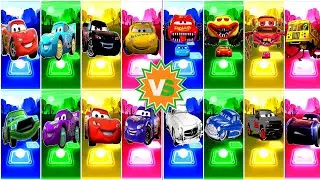 McQueen Car All Video Megamix 🆚Lighting McQueen Eater🆚McQueen Red Car 🎶 Tiles Hop EDM Rush Gameplay🎯