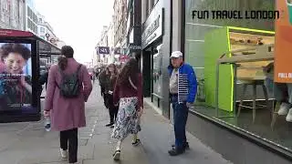 Walking from Charing Cross Station in Central London