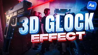 how to create 3D SPINNING GLOCK EFFECT in After Effects!