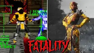 Evolution of Cryax Fatalities in Mortal Kombat Games (1995-2024)