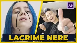 Piangere LACRIME NERE come BILLIE EILISH | After Effects Tutorial ITA